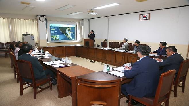 서천군이 ‘한국최초 성경전래지 기념관 시설보강 기본계획 수립 용역’ 최종보고회를 갖고 있다.  2023. 05. 30 서천군 *재판매 및 DB 금지