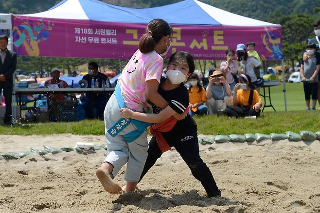 서원밸리 그린콘서트 기간 골프장 벙커는 씨름장으로 변한다. /서원밸리CC