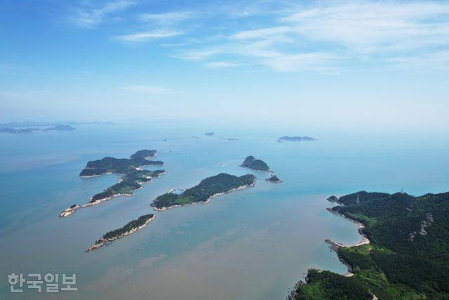 우이도 동쪽의 동우이도와 서우이도.