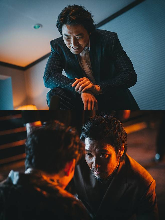 '범죄도시3'에서 주성철, 리키 역을 맡은 이준혁과 아오키 무네타카(사진제공=비에이엔터테인먼트)