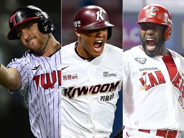LG 오스틴, 키움 러셀, SSG 에레디아(왼쪽부터). 스포츠동아DB