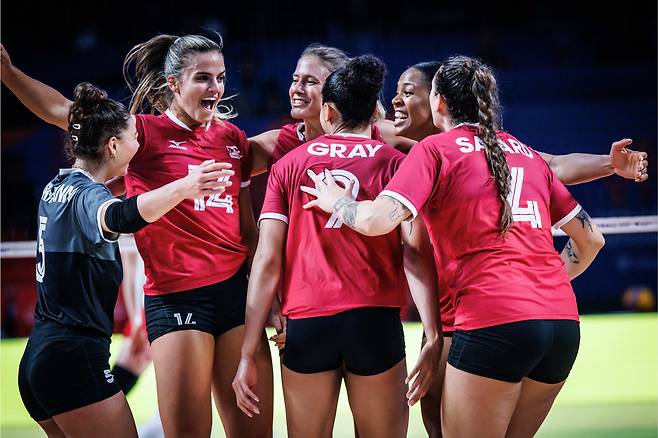 캐나다 여자배구 대표팀, FIVB