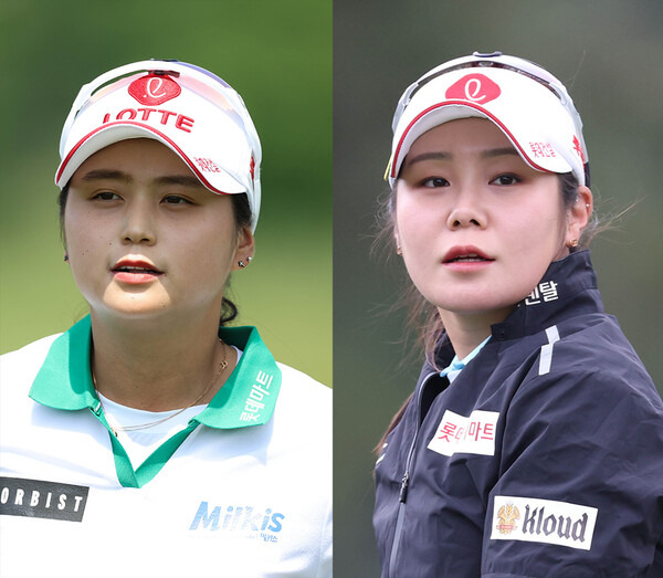 2023년 한국여자프로골프(KLPGA) 투어 롯데 오픈에 출전한 최혜진, 이소영 프로. 사진제공=KLPGA