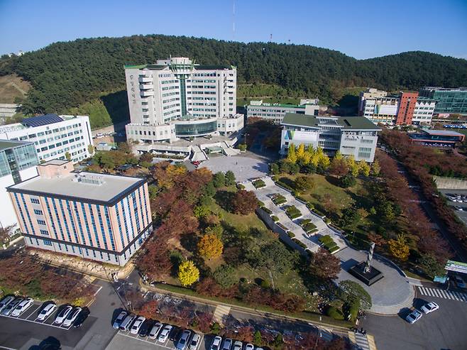 경상국립대 대학동물병원 부산분원이 들어서는 동명대학교 전경. 동명대 제공