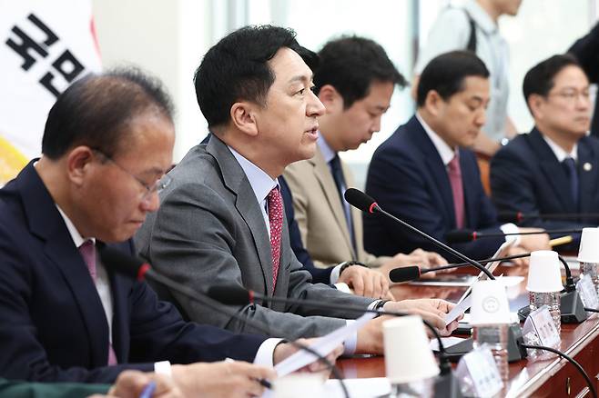 5월25일 국민의힘 최고위원회의 모습 ⓒ시사저널 박은숙