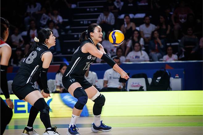 ▲ 한국-캐나다 경기 장면 ⓒFIVB