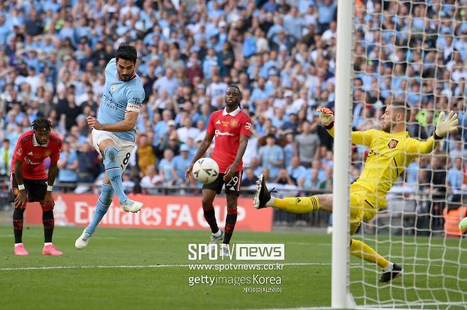 ▲ 3일 웸블리 스타디움에서 열린 FA컵 결승에서 맨시티가 맨유를 2-1로 제압하고 우승을 차지했다