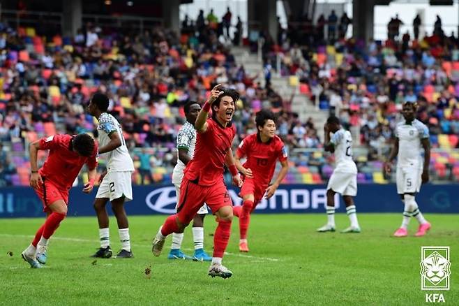 20세 이하 축구대표팀 4강행. ⓒ KFA