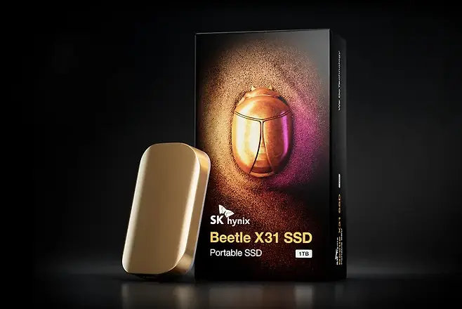일반 소비자용 포터블(Portable) SSD(Solid State Drive) 제품 ‘비틀(Beetle) X31’ⓒSK하이닉스