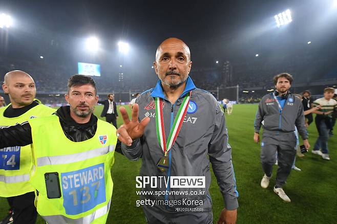 ▲ 스팔레티 감독은 이번 시즌 나폴리의 우승을 이끌었다.