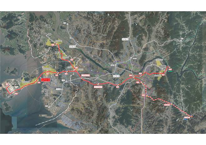 GTX-D Y자 노선도./배준영 의원실