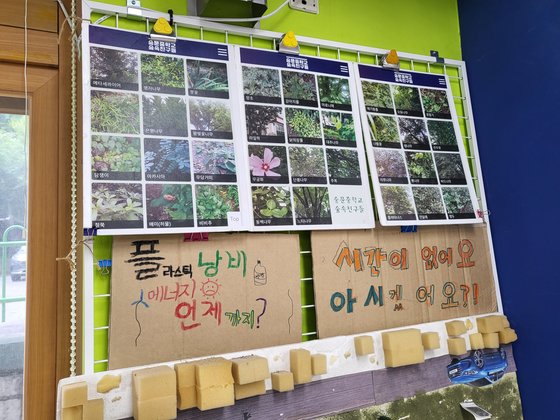 서울 마포구 숭문중학교 환경 교실의 모습. 숭문중은 서울에서 환경교사가 학생들에게 환경 교과목을 가르치는 유일한 학교다. 이가람 기자