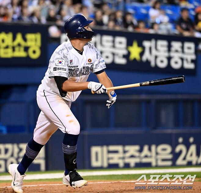 4회말 2루타를 추가한 홍성호. 잠실=허상욱 기자wook@sportschosun.com