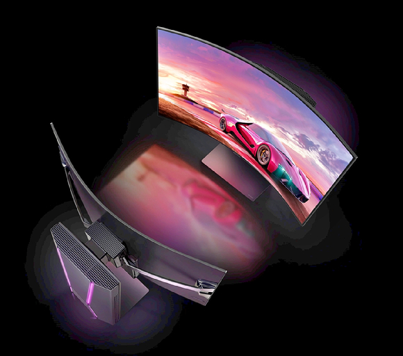 원할 때마다 화면을 구부렸다 펴는 LG 벤더블(Bendable) 게이밍 올레드 TV 플렉스(FLEX) [사진=LG전자]