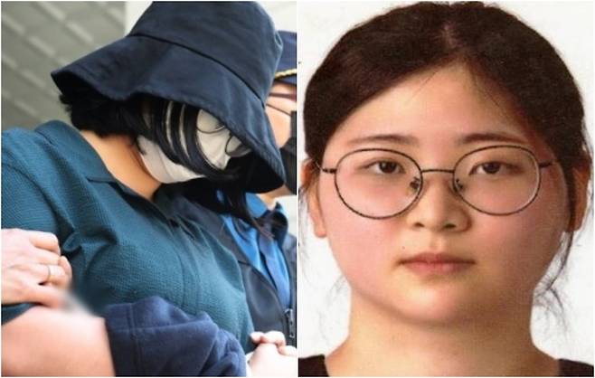 또래 여성을 살해하고 시신을 유기한 혐의를 받는 정유정(23). 연합뉴스, 부산경찰청