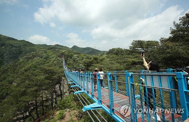 출렁다리 [연합뉴스 자료사진]