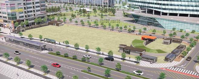 세종시청 앞 광장주차장 조감도. (세종시 제공) / 뉴스1