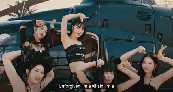 사진=르세라핌 'UNFORGIVEN' 뮤직비디오 캡처