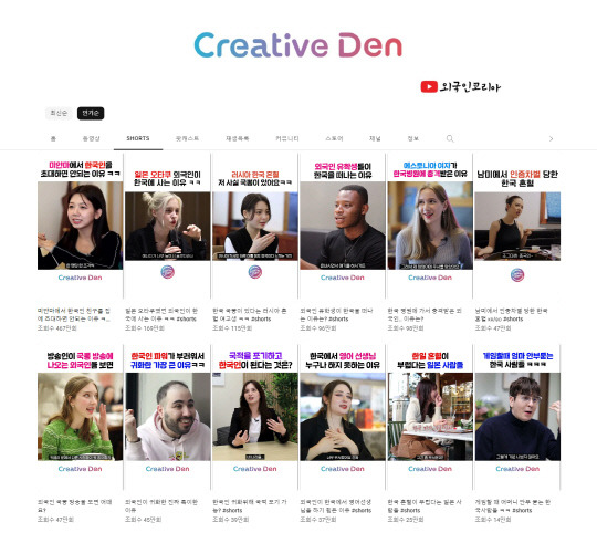 '크리에이티브 덴'의 채널 지기인 덴(대용)과 아키(보윤)은 '외국인'이라기 보다는 한국이 좋아 찾아온 편한 주변의 '친구'의 시선으로 그들의 스토리들을 담는 영상들을 지속해서 작업하고 싶다고 밝히고, 기회가 된다면 '넷플릭스' 같은 OTT에도 문을 두드려 전 세계인들에게 이들의 시선을 통한 '한국의 모습'을 알리고 싶다며 향후 계획도 전했다.