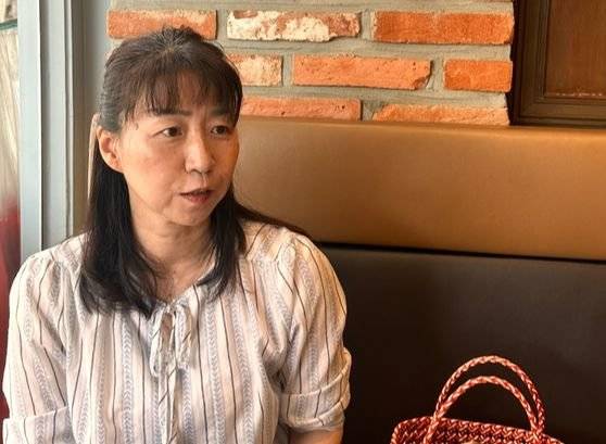 3년째 울산 어촌마을 방어진의 문화 해설사로 활동 중인 사카시타 사나에. 김윤호 기자