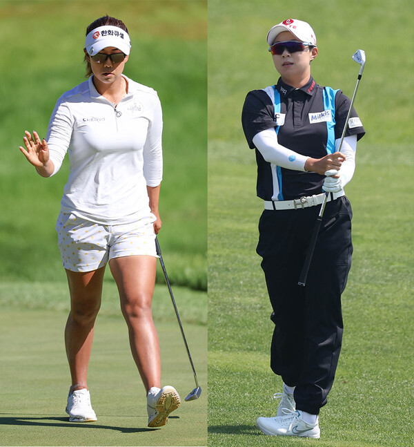 2023년 미국여자프로골프(LPGA) 투어 숍라이트 클래식에 출전한 신지은, 김효주 프로. 사진제공=KLPGA