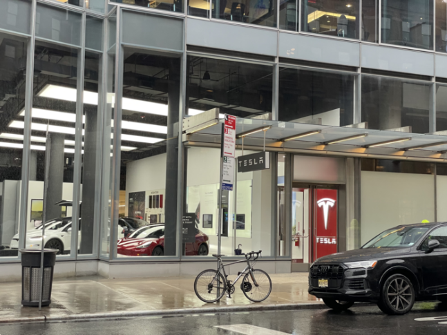 뉴욕 맨해튼 소재 테슬라 지점/사진=김인오 기자