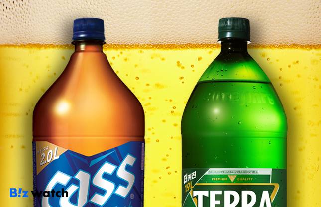 우리나라 맥주의 양대 산맥 카스와 테라/그래픽=비즈워치