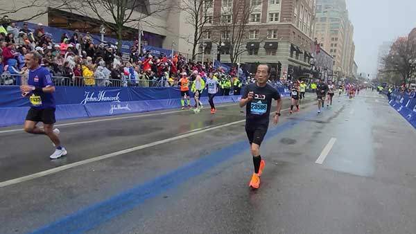 투혼을 불사르며 역주하는 김명준씨.