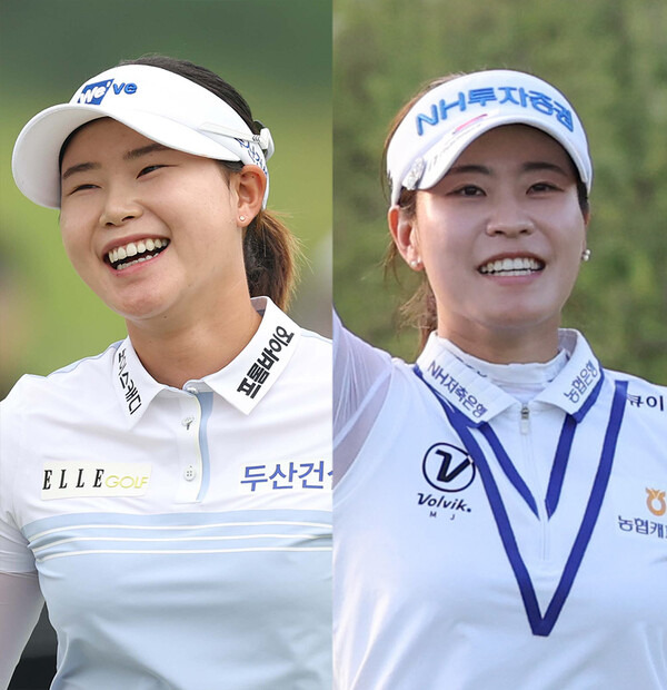 한국여자프로골프(KLPGA) 투어 메이저 대회인 DB그룹 제37회 한국여자오픈 골프선수권대회에 출전하는 임희정, 박민지 프로. 사진제공=KLPGA