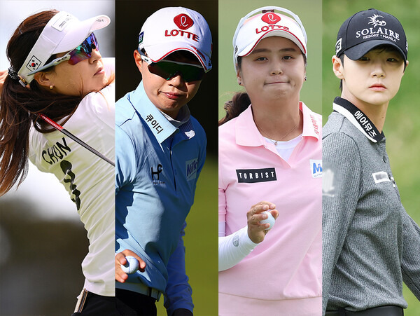 미국여자프로골프(LPGA) 투어 마이어 LPGA 클래식에 출전하는 전인지, 김효주(사진제공=Getty Images_LPGA). 최혜진, 박성현 프로(사진제공=KLPGA)