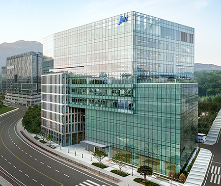 JW Group’s new building in Gwacheon Knowledge Information Town in Gyeonggi Province [Courtesy of JW Group]