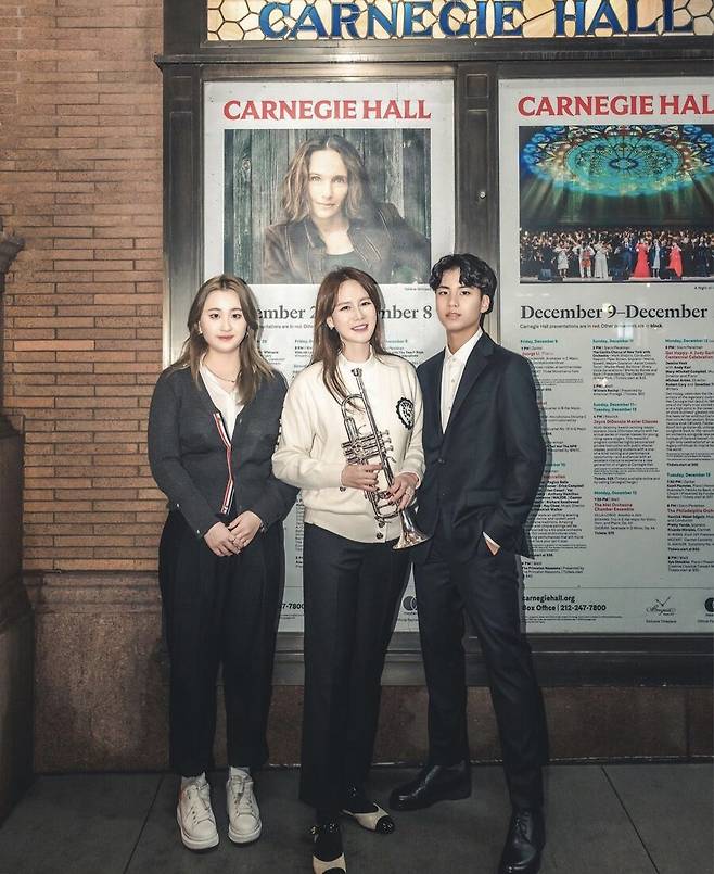 ▲ 안리원, 이혜원, 안리환(왼쪽부터). 출처| 이혜원 SNS