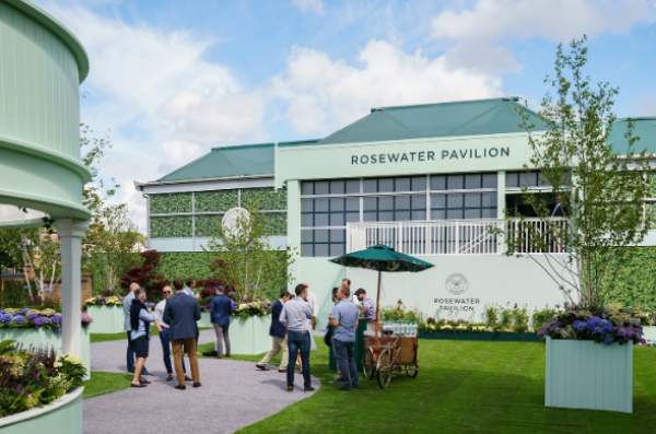 올 잉글랜드 클럽 2번 코트 아래에 위치한 연회장, 로즈워터 파빌리온(사진=윔블던 홈페이지)