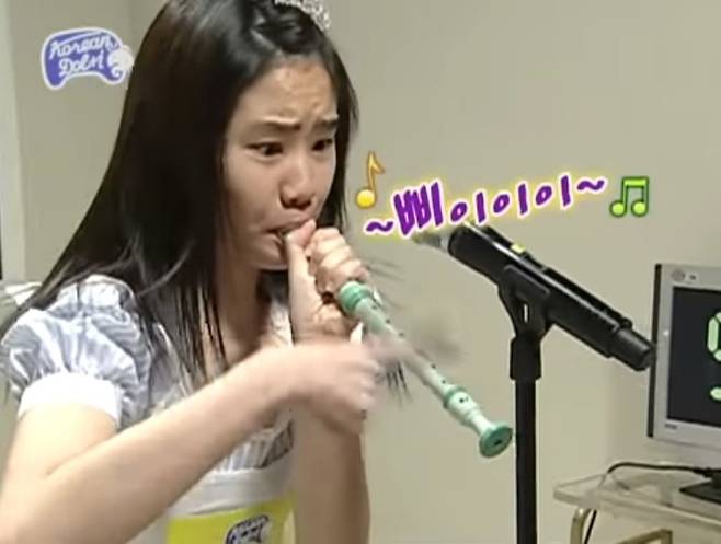 2009년 무한도전의 ‘코리안 돌+아이’ 출연 당시 채희선. MBC 유튜브 캡처