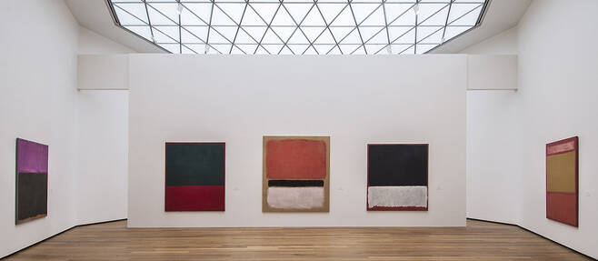 the East Building’s Tower 1 gallery features a rotating series of paintings by Mark Rothko, [National Gallery of Art]