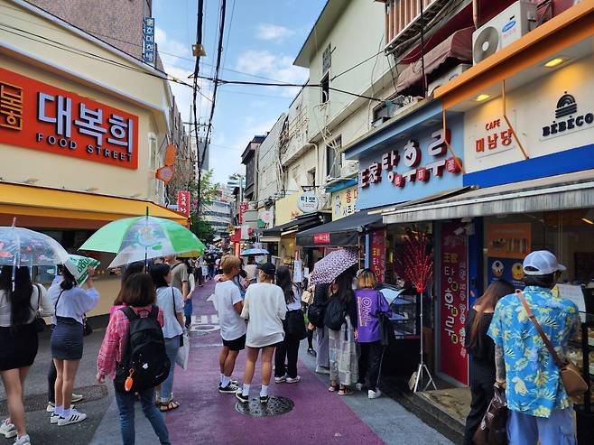 17일 대만관광청 현장 문화관광 프로모션이 열리는 홍대 거리