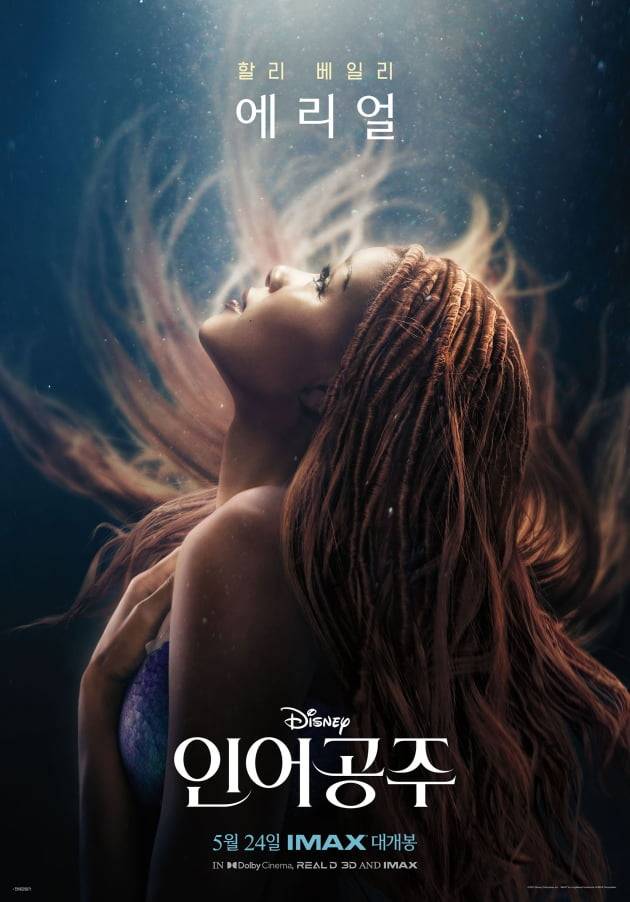 영화 '인어공주' 캐릭터 포스터/사진 = 월트디즈니코리아