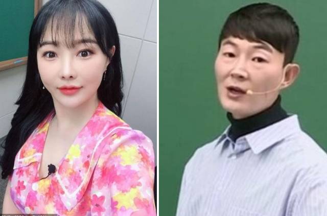 유명 강사인 이다지씨(왼쪽 사진)와 현우진씨. 본인 SNS 캡처