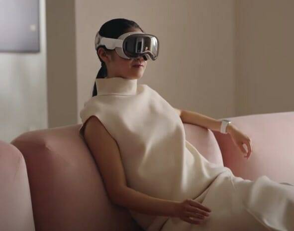 애플 비전 프로 이용 예시 (사진=애플 영상 캡쳐)