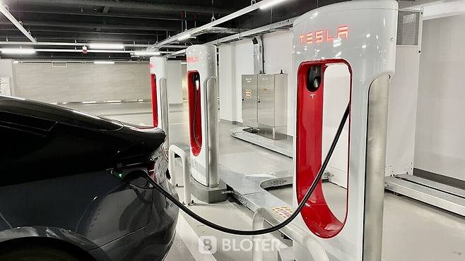 테슬라 슈퍼차저 (사진=조재환 기자)
