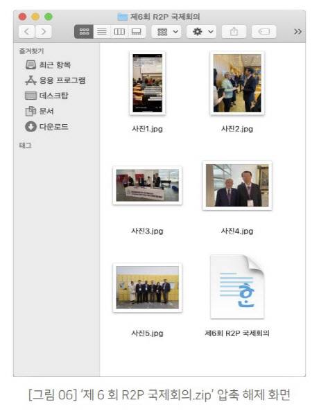 ZIP 압축파일 내부 화면(사진=지니언스 시큐리티 센터)