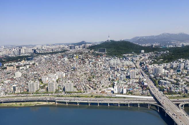 한남3구역 일대 전경(용산구 제공).