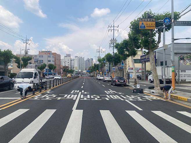 충무로네거리 침수대응사업 완료. 중구 제공