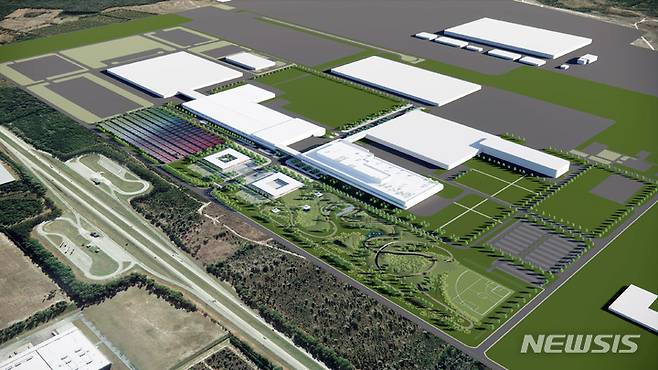 [서울=뉴시스] 현대자동차그룹의 미국 조지아주 브라이언 카운티 전기차 전용 공장 '현대차그룹 메타플랜트 아메리카(HMGMA)' 조감도. 2022.10.26 photo@newsis.com