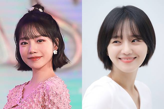 ▲ 조유리(왼쪽) 박규영. 출처|웨이크원, 사람엔터테인먼트