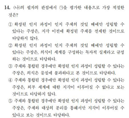 2024학년도 수능 6월 모의평가 국어 14번 [한국교육과정평가원 홈페이지]