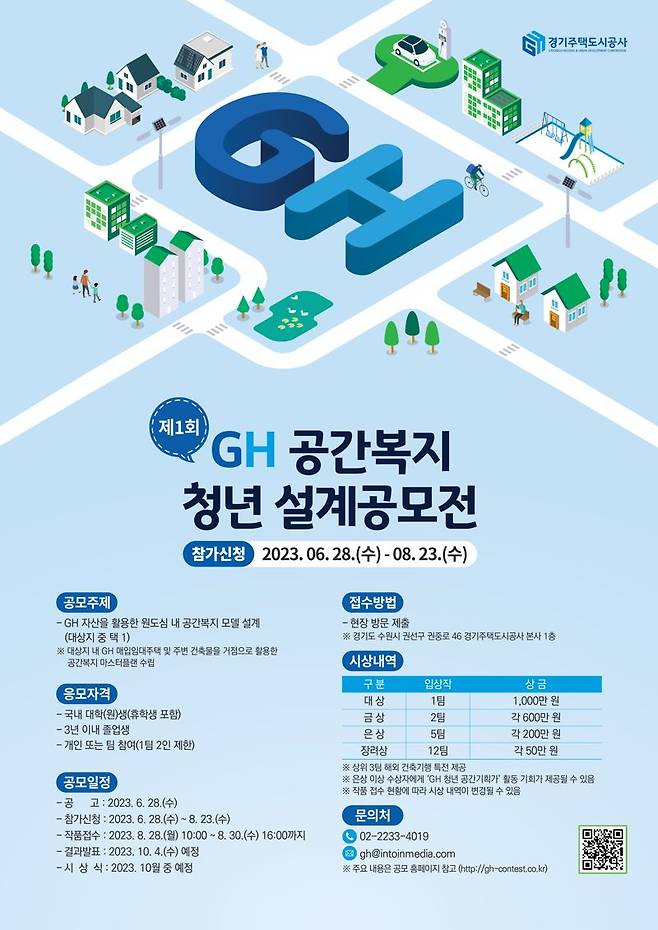 경기주택도시공사, 'GH 공간복지 청년 설계공모전'