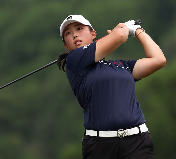 2023년 미국여자프로골프(LPGA) 투어 메이저 대회인 KPMG 위민스 PGA챔피언십 우승을 차지한 중국의 인뤄닝이 최종라운드에서 경기하는 모습이다. 사진제공=Scott Taetsch_PGA of America