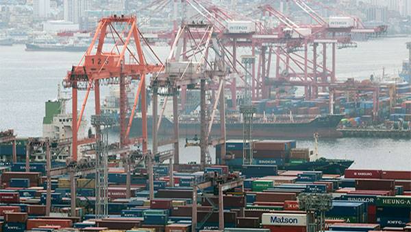 부산항 신선대와 감만 부두 [사진 제공: 연합뉴스]