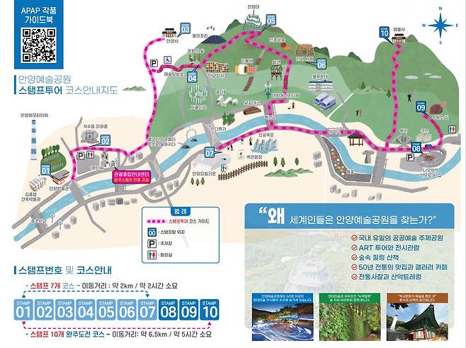 안양예술공원 스탬프투어. /사진제공=안양시